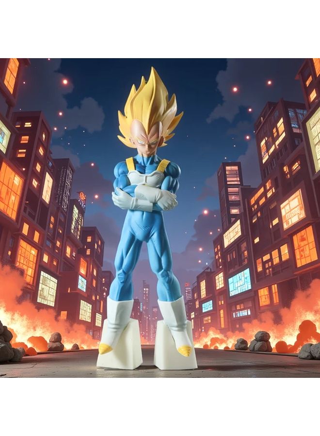 Dragon Ball Vegeta Beiji Yellow Hair Hands In Pockets Statue Anime Collectible Decor - Image 1